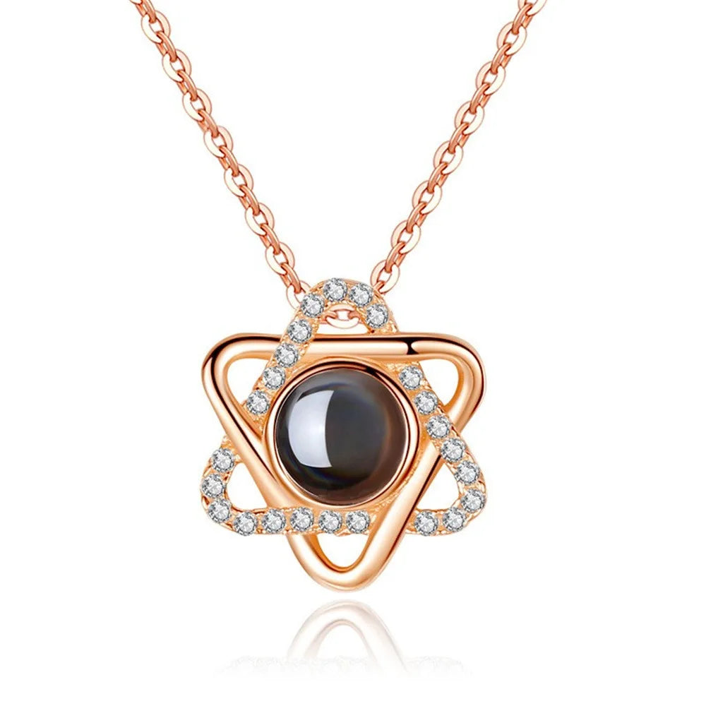 Love You” 100 Languages Projection Necklace – Valentine’s Day Gift 10