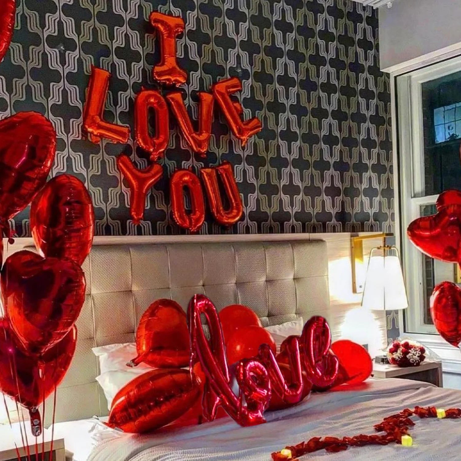 ILove You Balloon Decoration