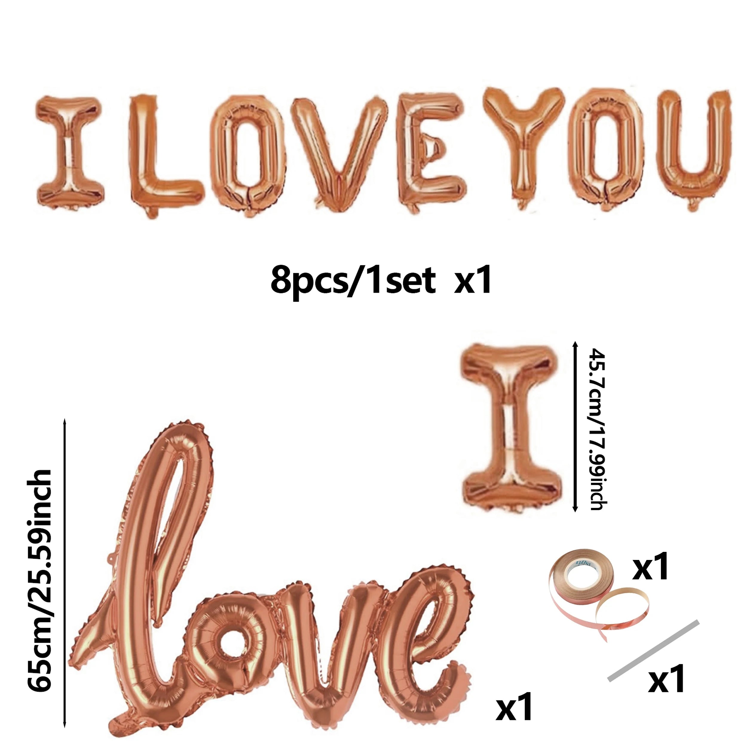 ILove You Balloon Decoration 9