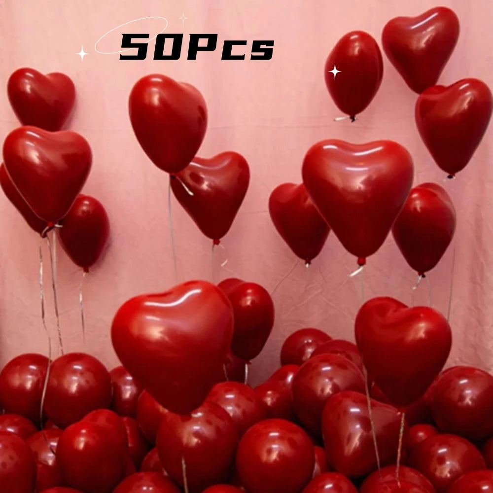 Red Heart Balloons