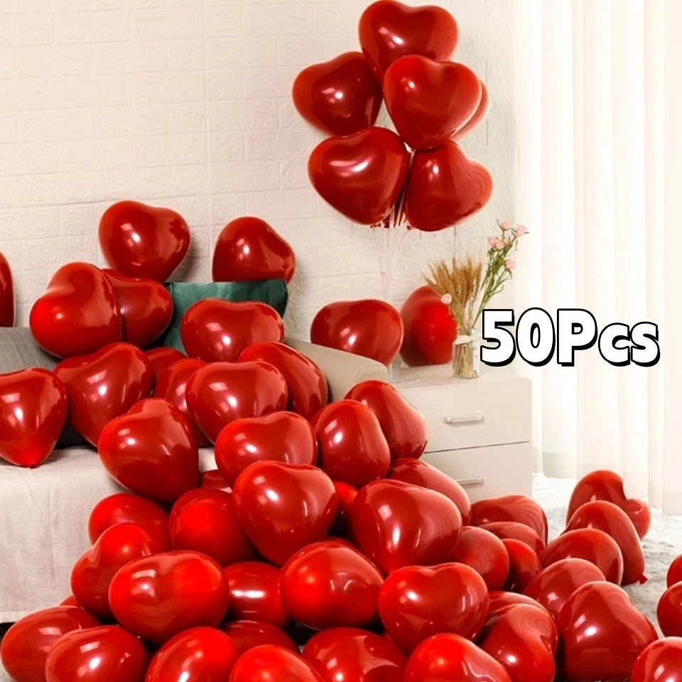 Red Heart Balloons